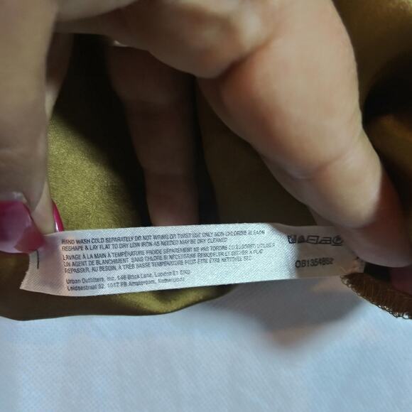 Free People Women’s Night Out Blouson Brami Dusted Military Lace Size M - Picture 6 of 7